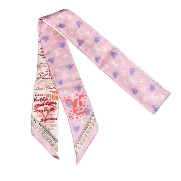 Louis Vuitton Accessories - LOUIS VUITTON RARE REVERSIBLE 100% SILK BANDEAU SCARF W/ COA
